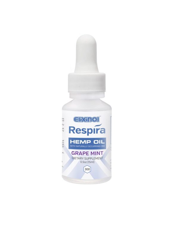 Respira Hemp Oil 300mg – Grape Mint Flavor CBD Oil 30ml