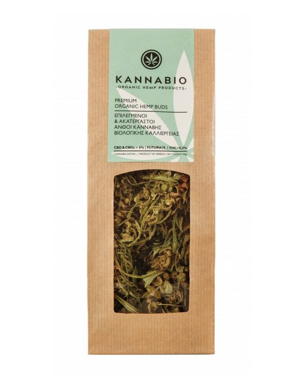 Raw Organic Hemp Flowers Kannabio - 30g