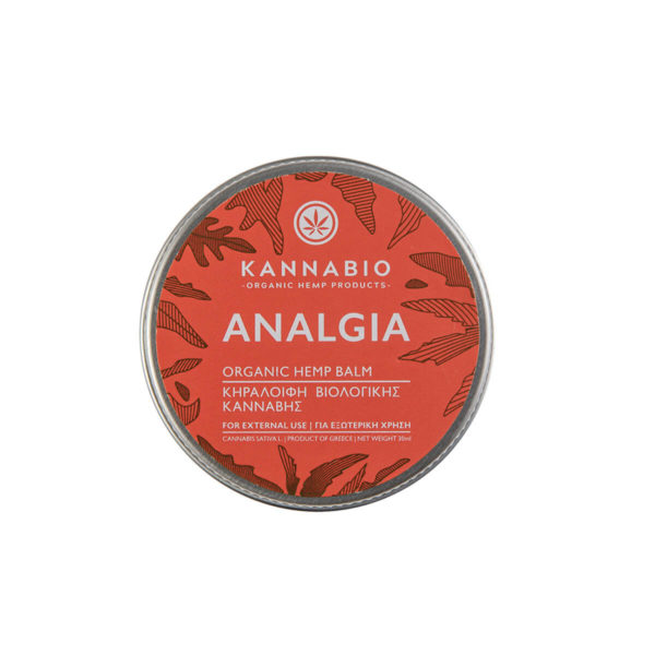 Beeswax Kannabio | Analgia Hemp Balm - 30ml top view.