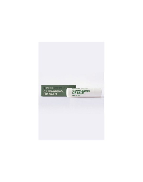 Enecta Lip Balm with CBD Cannabidiol - 50mg packaging and container. Hemp Cosmetics