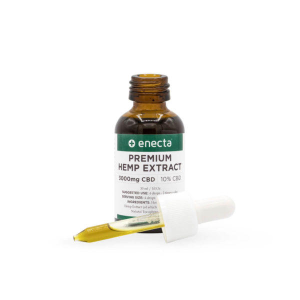 Hempoil from enecta brand bottle, dropper, 30ml - 3000mg