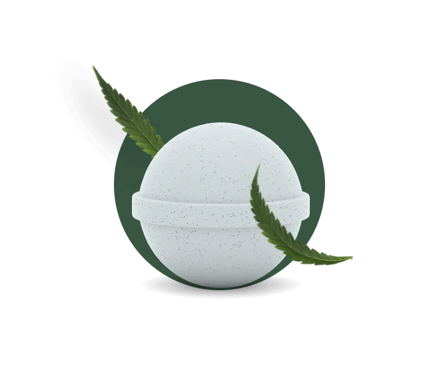 CBD Bath Bombs with 100mg cannabidiol hero image