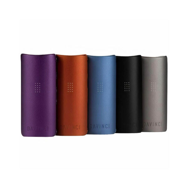 DaVinci Miqro Vaporizer color line of cobalt, amethyst, graphite