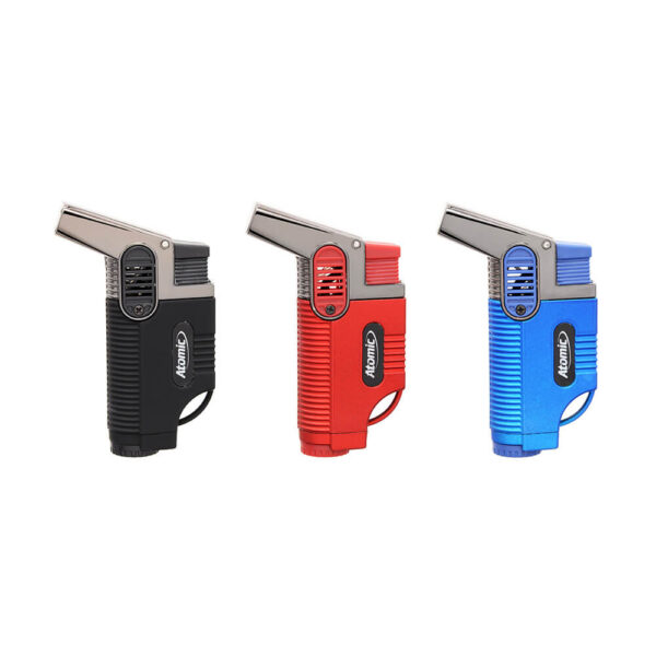 Atomic Lighter Windproof Turbo Jet Flame for Cigars, Twist Hemp Cigarettes, Hookahs