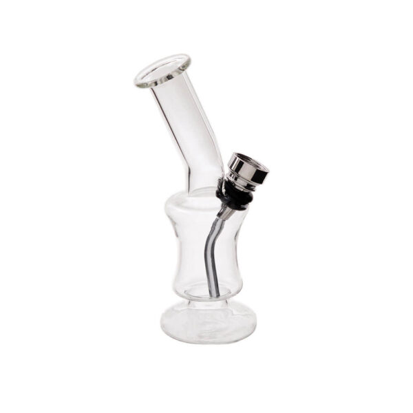 Atomic Bong de Cristal Pipa de agua 13cm patrón B 12 piezas expositor para mayoristas y minoristas