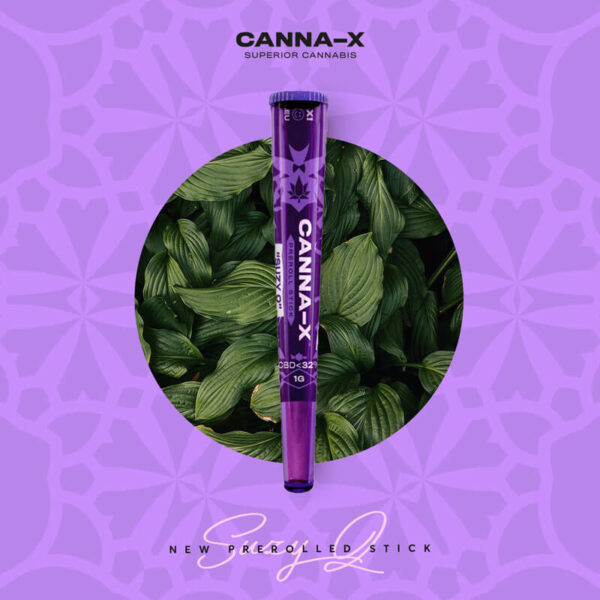 Canna-X Preroll Stick “Suzy Q” 32% CBD Cannabidiol from Cannabis flowers shake (trim)