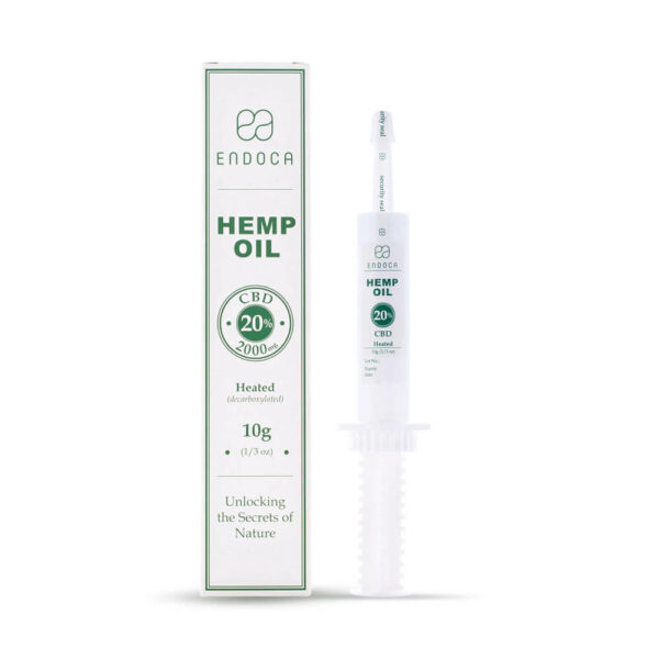 Endoca Hemp Oil Extract 2000mg CBD Cannabidiol 20% - 10grams front view online