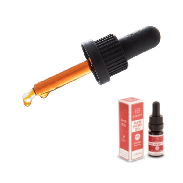 Endoca RAW CBD Oil (Strong) Drops 1500mg CBD+CBDa (15%) - 10ml dropper full spectrum CBD