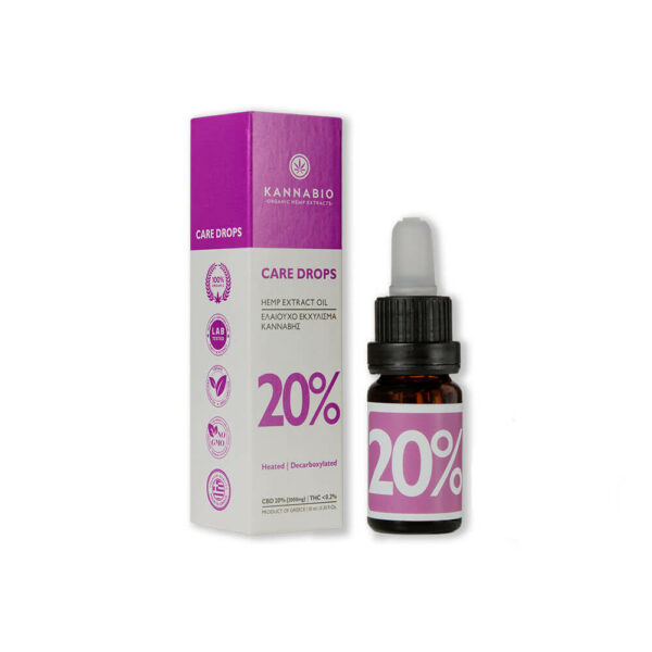 Greek Pharmaceutical Hemp Oil Care Drops with 2000mg Cannabidiol by Kannabio Greek Brand.