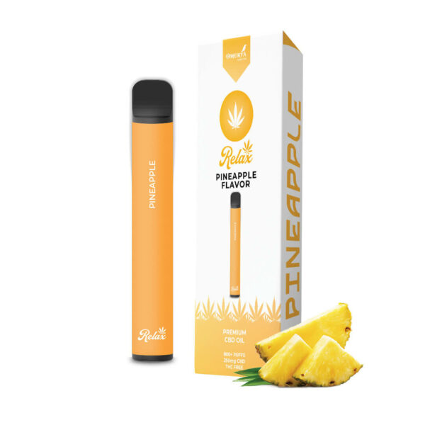 Relax CBD Disposable Pen Pineapple Flavor with CBD (Cannabidiol) Low Price. Best CBD Pen