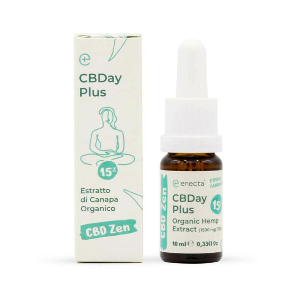 CBDay Plus 15% Λάδι κάνναβης CBD πλήρους φάσματος από την enecta. Χαμηλή τιμή Ελλάδα και Κύπρο.