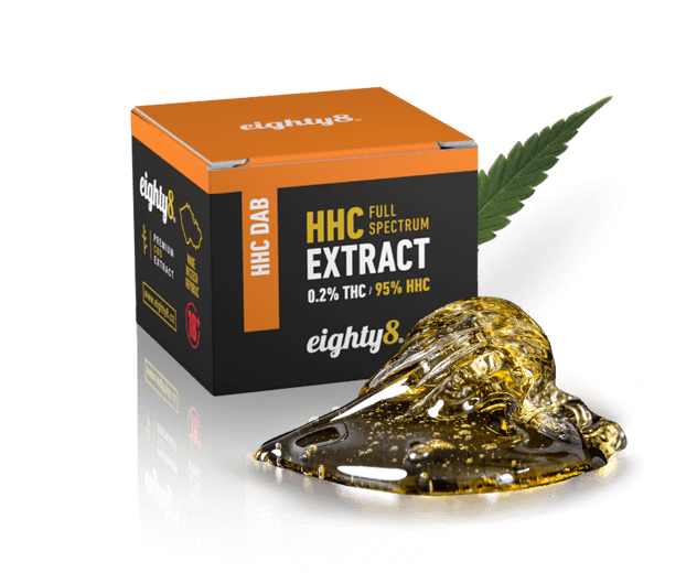 eighty8 HHC extract DAB καθαρό HHC, πολύ δυνατό σε μορφή κεριού (Wax). Αγορά Ελλάδα και Κύπρο.