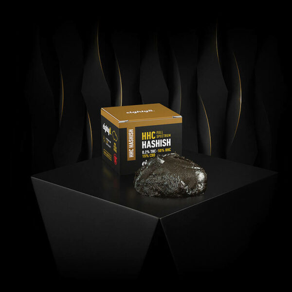 eighty8 hemp extract with HHC in HASH form (Charas / Hashish) for purchase in Spain. Exclusive Hempoilshop distributor.