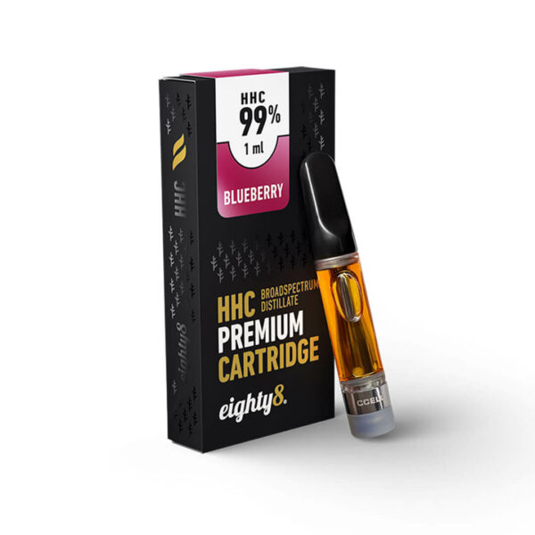 HHC Cartridge 99% from Eighty8 for Battery Vapes in various Flavours. 510 thread Battery HHC Capsule from CCELL.