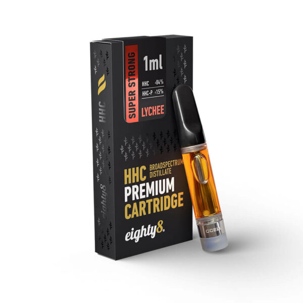 HHC-P Cartridge 84% HHC, 15% HHC-P by Eighty8 for Battery Vapes in many flavors. Pease with 510 thread for CCELL batteries. Top quality at the best price in Greece and Europe.