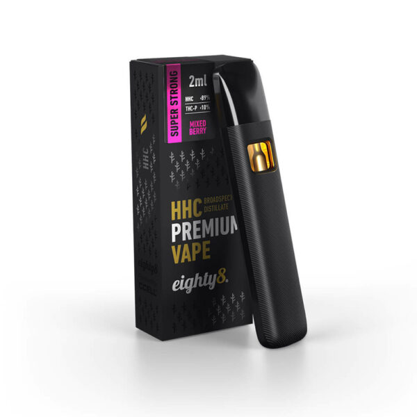 THC-P Vape (Μιας χρήσης) με 89% HHC, 10% THCP της Eighty8 σε πολλές γεύσεις και 2ml μέγεθος για ατελείωτη απόλαυση. Κορυφαία ποιότητα ηλεκτρονικού τσιγάρου THCP στη καλύτερη τιμή σε Ελλάδα και Ευρώπη. Αποκλειστικά στη Hempoil®