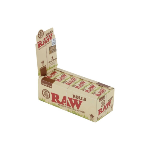 Raw rolls organic hemp 3 m smoking papers roll, chlorine free. Wholesale Retail!