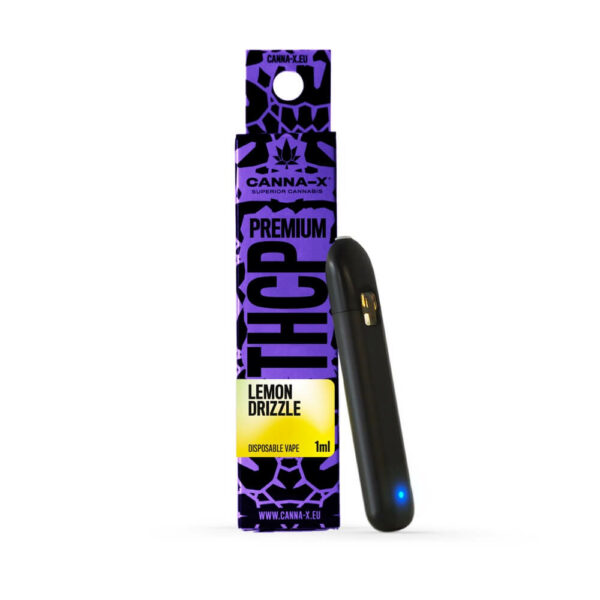 THC-P Vape (Disposable) with 99% HHC, 10% THCP by Canna-X in many flavours and 1ml size for endless enjoyment. Top quality THCP e-cigarette at the best price in Greece and Europe. Exclusively at Hempoil®