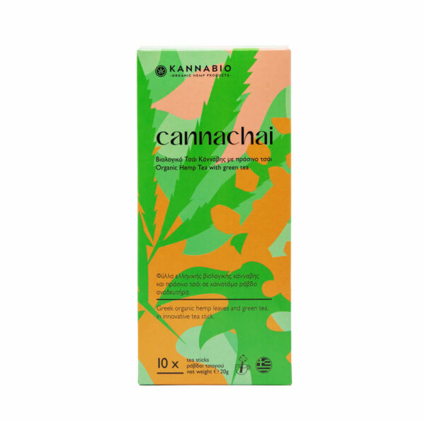 Cannachai: Green tea with cannabis from KANNABIO "Relaxing and antioxidant, calming, detoxifying and relieving after a hard day".