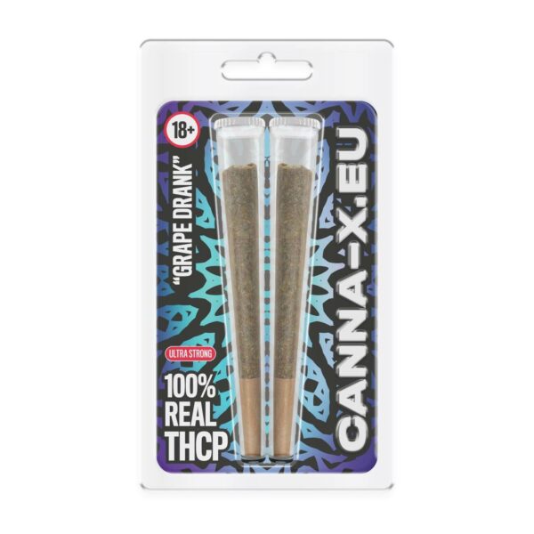 Prerolled Stick THC-P of Canna-X ready to smoke 3 grams 2 cigarettes in a blister pack.