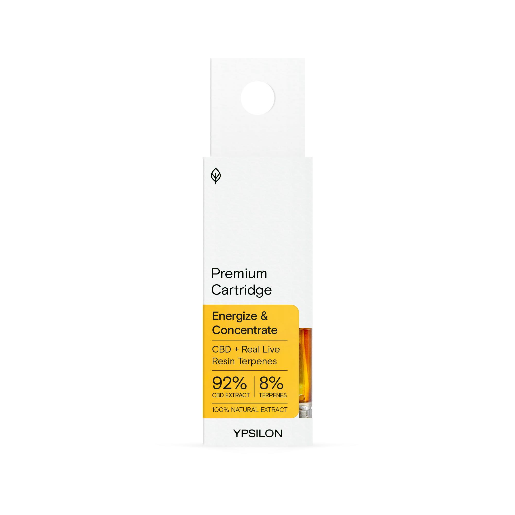 Ypsilon Cartucho de terpenos vivos y CBD Banana Runtz – 1 ml