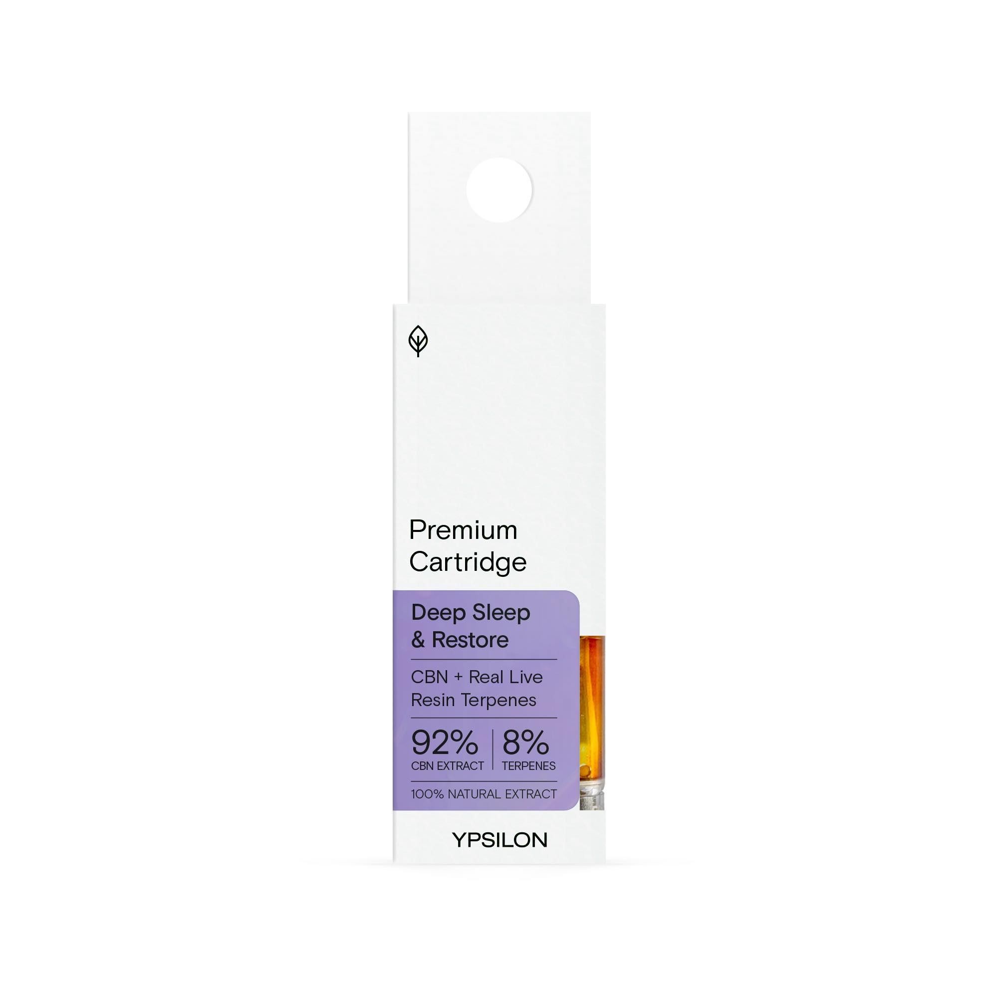 Ypsilon Cartucho de terpenos vivos y CBN Super Jack – 1 ml