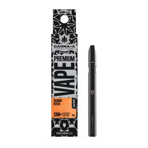 Canna-X Live Terpenes & CBΝ Disposable Bubba Kush - 1ml