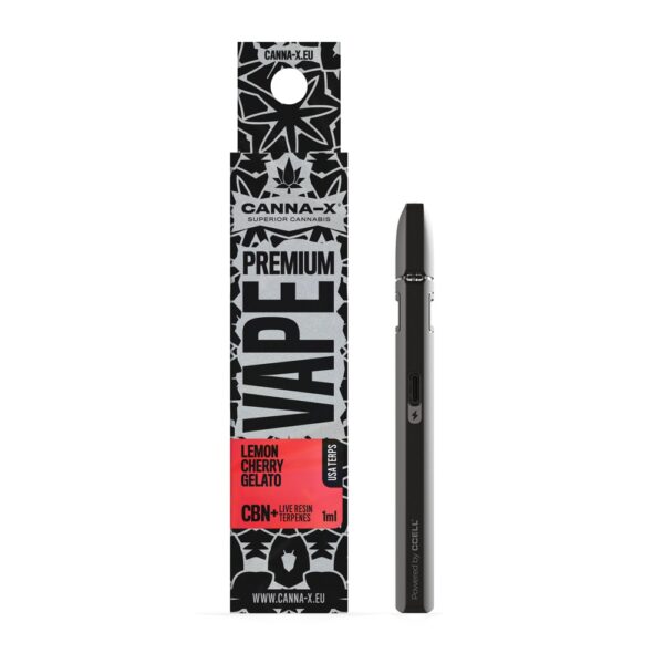 Canna-X Live Terpenes & CBΝ Disposable Lemon Cherry Gelato - 1ml
