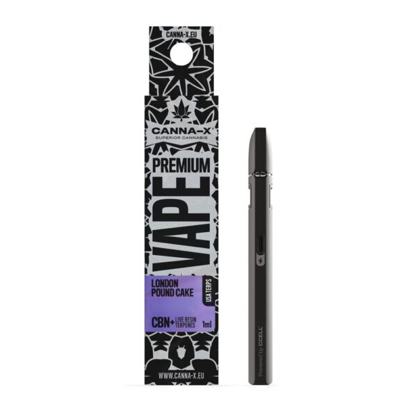 Canna-X Live Terpenes & CBΝ Disposable Vape London Pound Cake - 1ml