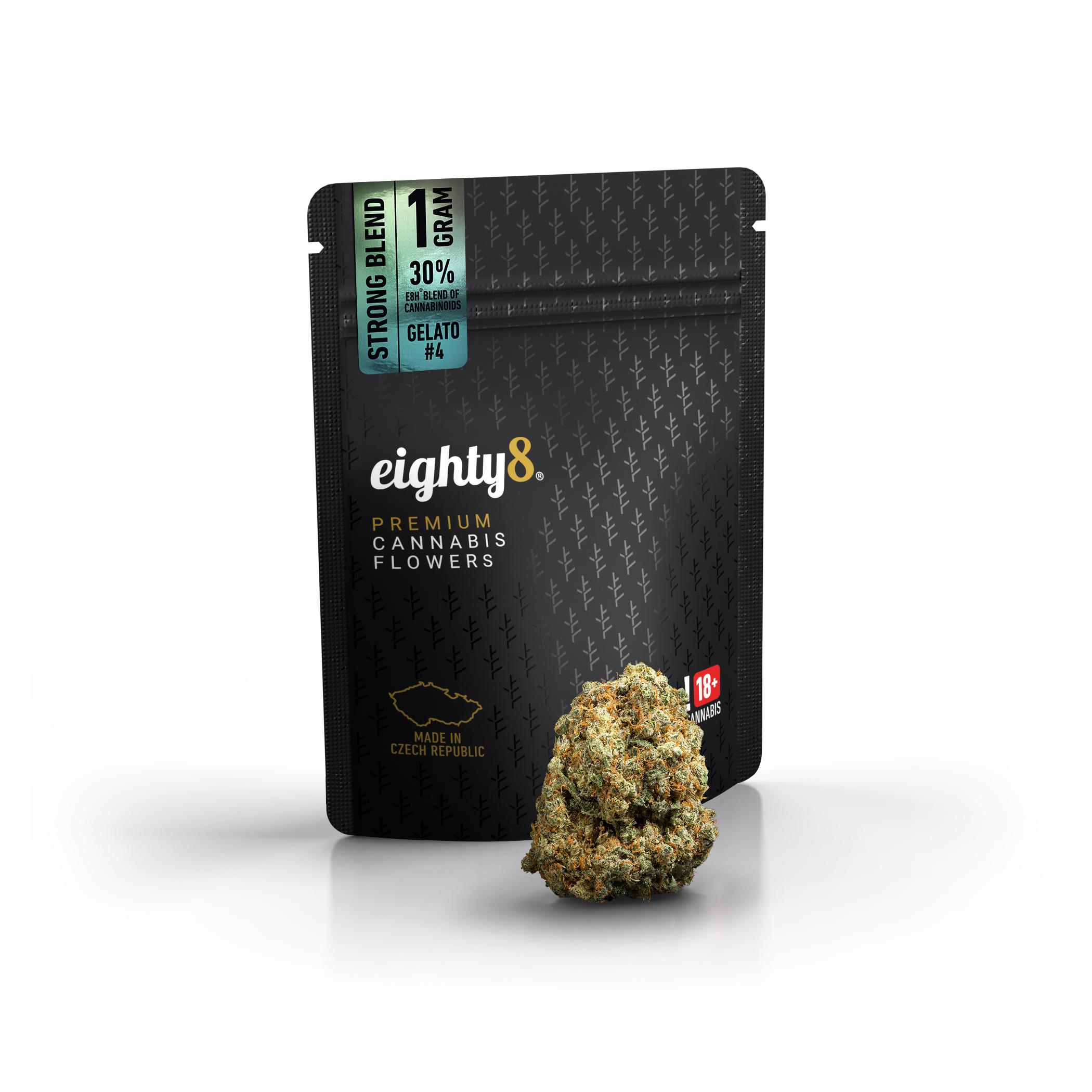 Eighty8 CBD Cannabis Flowers 19% Gelato #4 - 1gr & 3,5gr 1 Eighty8 CBD Cannabis Flowers 19% Gelato #4 - 1gr & 3,5gr