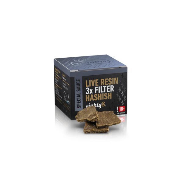 Eighty8 Hashish 3X Filter Live Resin CBD 42% 1gr