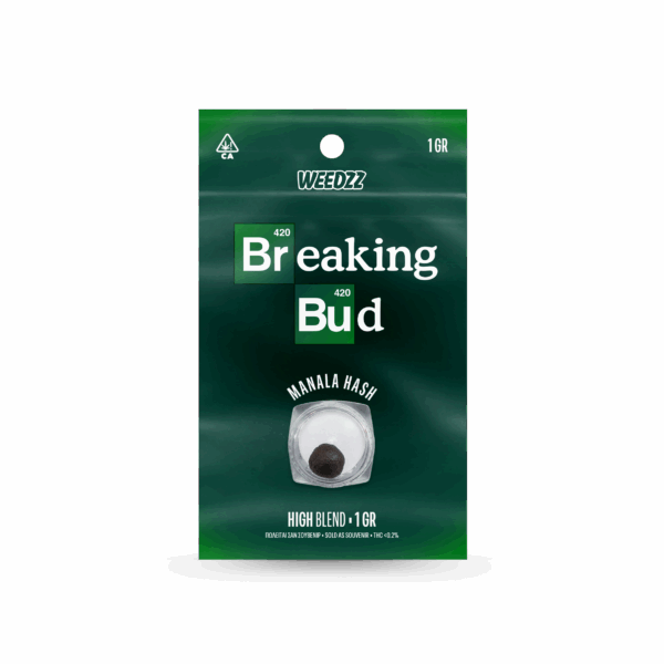 Weedzz High Blend Manala Hash Breaking Bud - 1g
