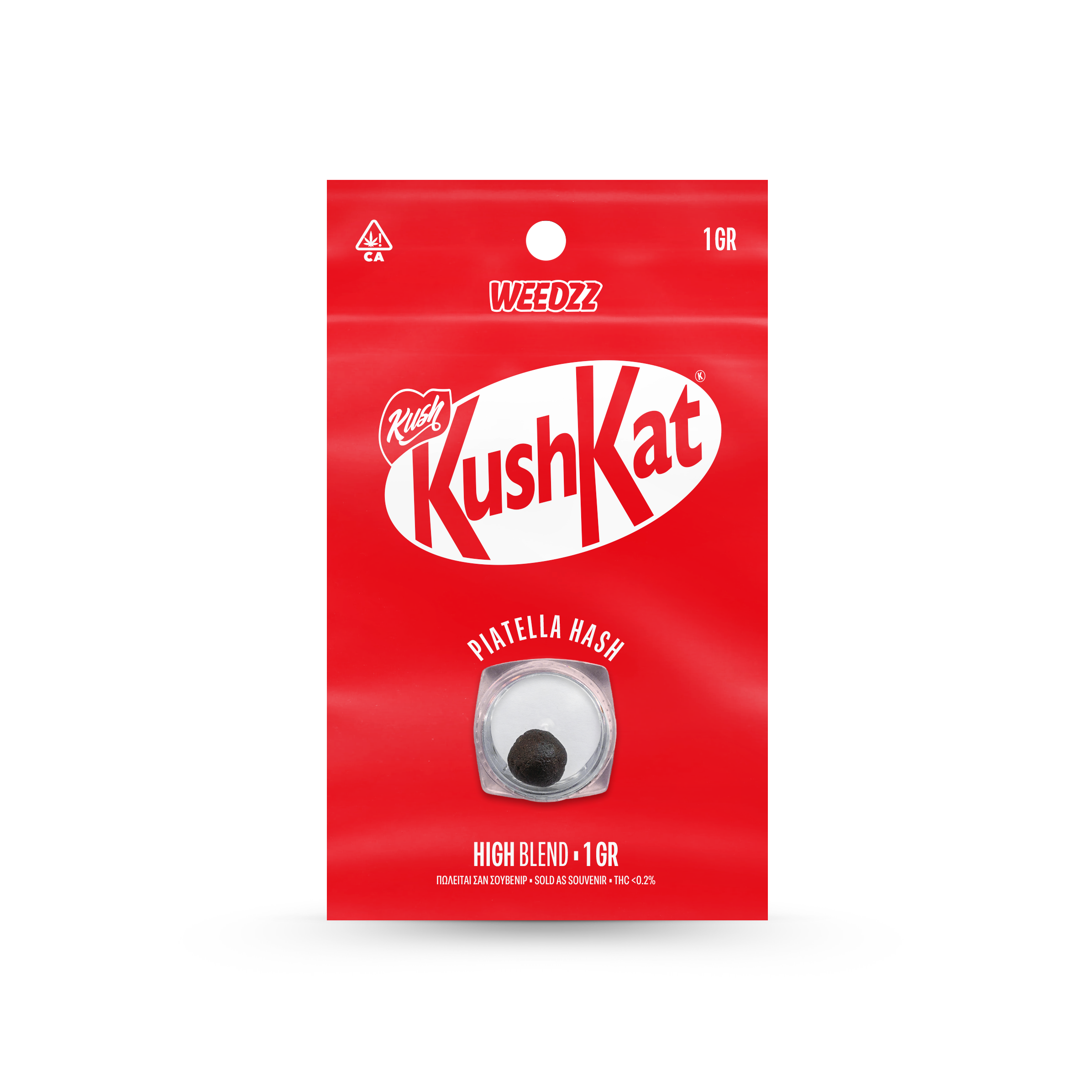 Weedzz High Blend Piatella Hash Kush Kat - 1g 1 Weedzz High Blend Piatella Hash Kush Kat - 1g